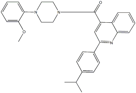 2-(4-isopropylphenyl)-4-{[4-(2-methoxyphenyl)-1-piperazinyl]carbonyl}quinoline|