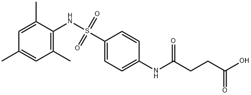 4-{4-[(mesitylamino)sulfonyl]anilino}-4-oxobutanoic acid Structure