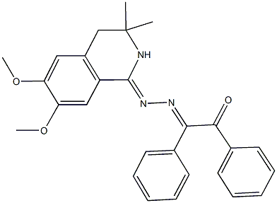 1,2-diphenyl-1,2-ethanedione 1-[(6,7-dimethoxy-3,3-dimethyl-3,4-dihydro-1(2H)-isoquinolinylidene)hydrazone]|