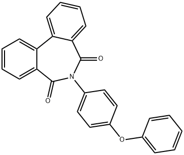 6-(4-phenoxyphenyl)-5H-dibenzo[c,e]azepine-5,7(6H)-dione Structure