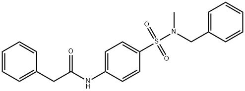 N-(4-{[benzyl(methyl)amino]sulfonyl}phenyl)-2-phenylacetamide Structure