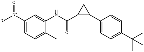 2-(4-tert-butylphenyl)-N-{5-nitro-2-methylphenyl}cyclopropanecarboxamide|