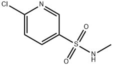 6-氯-N-甲基吡啶-3-磺酰胺 结构式
