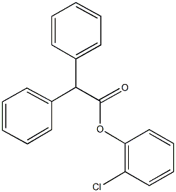 2-chlorophenyl diphenylacetate Structure