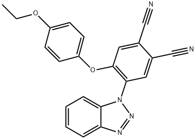 4-(1H-1,2,3-benzotriazol-1-yl)-5-(4-ethoxyphenoxy)phthalonitrile Structure