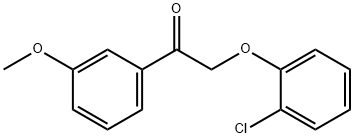 2-(2-chlorophenoxy)-1-(3-methoxyphenyl)ethanone Structure