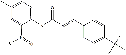 3-(4-tert-butylphenyl)-N-{2-nitro-4-methylphenyl}acrylamide Structure