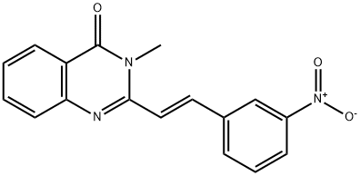 2-(2-{3-nitrophenyl}vinyl)-3-methyl-4(3H)-quinazolinone Structure