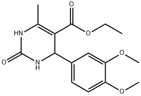 ethyl 4-(3,4-dimethoxyphenyl)-2-hydroxy-6-methyl-1,4-dihydro-5-pyrimidinecarboxylate Structure
