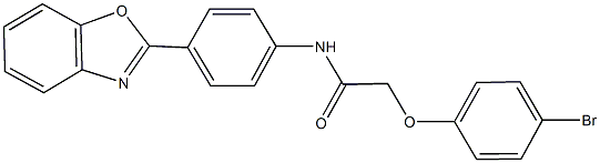 N-[4-(1,3-benzoxazol-2-yl)phenyl]-2-(4-bromophenoxy)acetamide Struktur