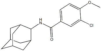 N-(2-adamantyl)-3-chloro-4-methoxybenzamide Struktur