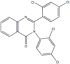 2,3-bis(2,4-dichlorophenyl)-4(3H)-quinazolinone Structure