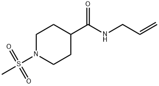 N-allyl-1-(methylsulfonyl)-4-piperidinecarboxamide Structure