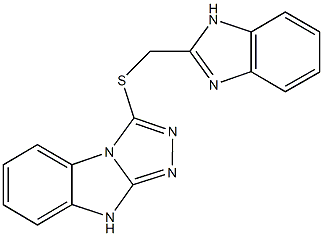 3-[(1H-benzimidazol-2-ylmethyl)sulfanyl]-9H-[1,2,4]triazolo[4,3-a]benzimidazole Structure