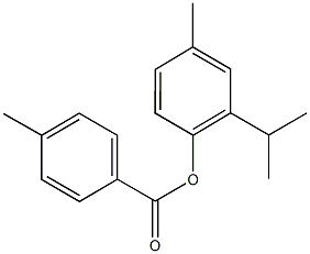 2-isopropyl-4-methylphenyl 4-methylbenzoate Structure