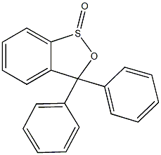 3,3-diphenyl-3H-2,1-benzoxathiole 1-oxide Structure