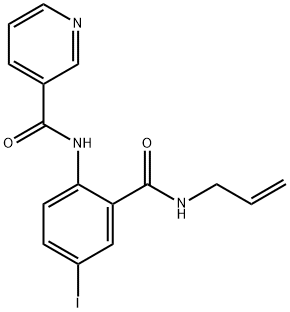 N-{2-[(allylamino)carbonyl]-4-iodophenyl}nicotinamide Structure