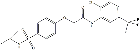 2-{4-[(tert-butylamino)sulfonyl]phenoxy}-N-[2-chloro-5-(trifluoromethyl)phenyl]acetamide|