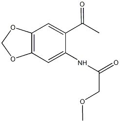 N-(6-acetyl-1,3-benzodioxol-5-yl)-2-methoxyacetamide Structure