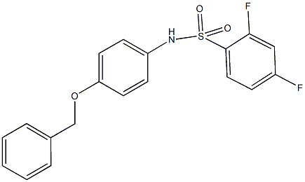 N-[4-(benzyloxy)phenyl]-2,4-difluorobenzenesulfonamide Structure