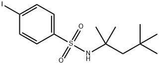 4-iodo-N-(1,1,3,3-tetramethylbutyl)benzenesulfonamide Struktur