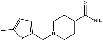4-Piperidinecarboxamide,1-[(5-methyl-2-furanyl)methyl]-(9CI) Structure