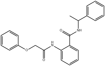 2-[(phenoxyacetyl)amino]-N-(1-phenylethyl)benzamide|