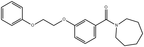 1-[3-(2-phenoxyethoxy)benzoyl]azepane Structure