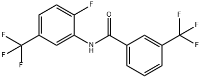N-[2-fluoro-5-(trifluoromethyl)phenyl]-3-(trifluoromethyl)benzamide Structure