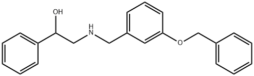 2-{[3-(benzyloxy)benzyl]amino}-1-phenylethanol Struktur