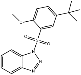 2-(1H-1,2,3-benzotriazol-1-ylsulfonyl)-4-tert-butylphenyl methyl ether Structure
