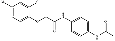 N-[4-(acetylamino)phenyl]-2-(2,4-dichlorophenoxy)acetamide Structure