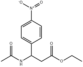 ethyl 3-(acetylamino)-3-{4-nitrophenyl}propanoate Structure