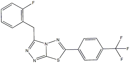 3-(2-fluorobenzyl)-6-[4-(trifluoromethyl)phenyl][1,2,4]triazolo[3,4-b][1,3,4]thiadiazole Structure