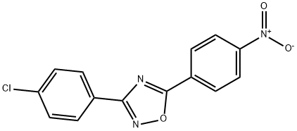 3-(4-chlorophenyl)-5-{4-nitrophenyl}-1,2,4-oxadiazole Structure