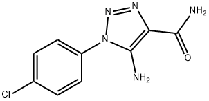 5-AMINO-1-(4-CHLOROPHENYL)-1H-1,2,3-TRIAZOLE-4-CARBOXAMIDE 结构式