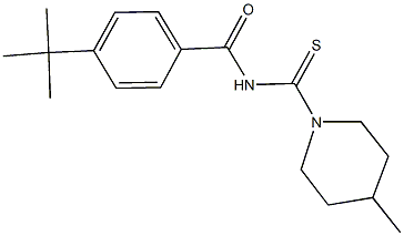 4-tert-butyl-N-[(4-methylpiperidin-1-yl)carbothioyl]benzamide Structure
