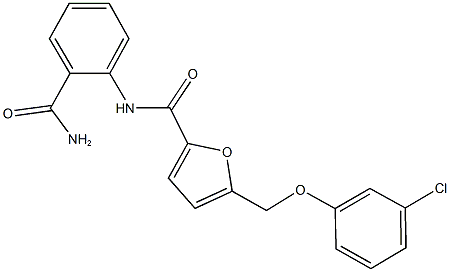 N-[2-(aminocarbonyl)phenyl]-5-[(3-chlorophenoxy)methyl]-2-furamide