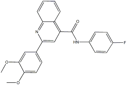 2-(3,4-dimethoxyphenyl)-N-(4-fluorophenyl)-4-quinolinecarboxamide