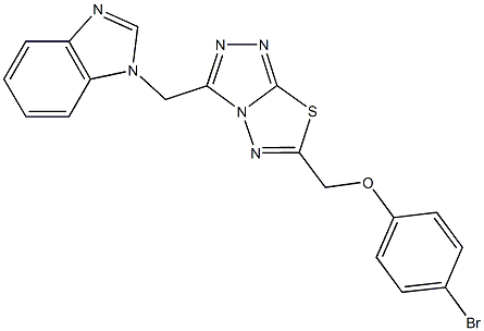 [3-(1H-benzimidazol-1-ylmethyl)[1,2,4]triazolo[3,4-b][1,3,4]thiadiazol-6-yl]methyl 4-bromophenyl ether