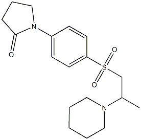 1-(4-{[2-(1-piperidinyl)propyl]sulfonyl}phenyl)-2-pyrrolidinone