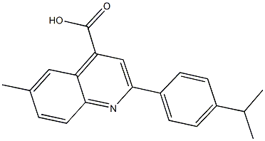 2-(4-isopropylphenyl)-6-methyl-4-quinolinecarboxylic acid
