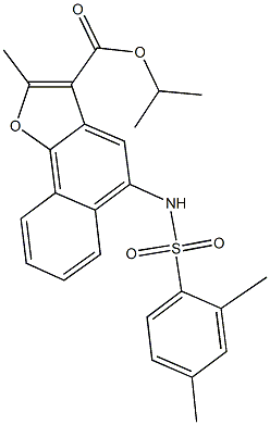 isopropyl 5-{[(2,4-dimethylphenyl)sulfonyl]amino}-2-methylnaphtho[1,2-b]furan-3-carboxylate