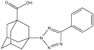 3-(5-phenyl-2H-tetraazol-2-yl)-1-adamantanecarboxylic acid