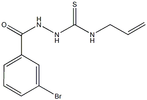 N-allyl-2-(3-bromobenzoyl)hydrazinecarbothioamide Structure