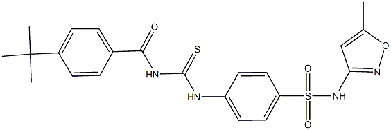 4-({[(4-tert-butylbenzoyl)amino]carbothioyl}amino)-N-(5-methyl-3-isoxazolyl)benzenesulfonamide