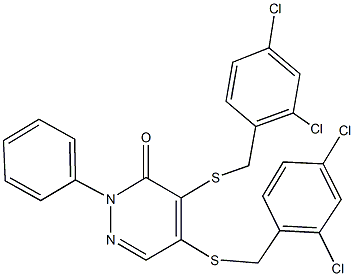 4,5-bis[(2,4-dichlorobenzyl)sulfanyl]-2-phenyl-3(2H)-pyridazinone