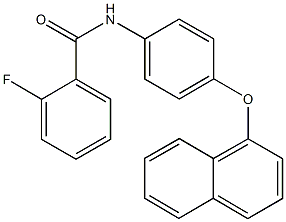 2-fluoro-N-[4-(1-naphthyloxy)phenyl]benzamide