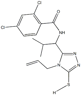 N-[1-(4-allyl-5-sulfanyl-4H-1,2,4-triazol-3-yl)-2-methylpropyl]-2,4-dichlorobenzamide