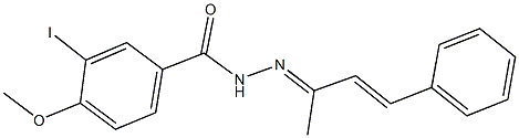 3-iodo-4-methoxy-N'-(1-methyl-3-phenylprop-2-enylidene)benzohydrazide